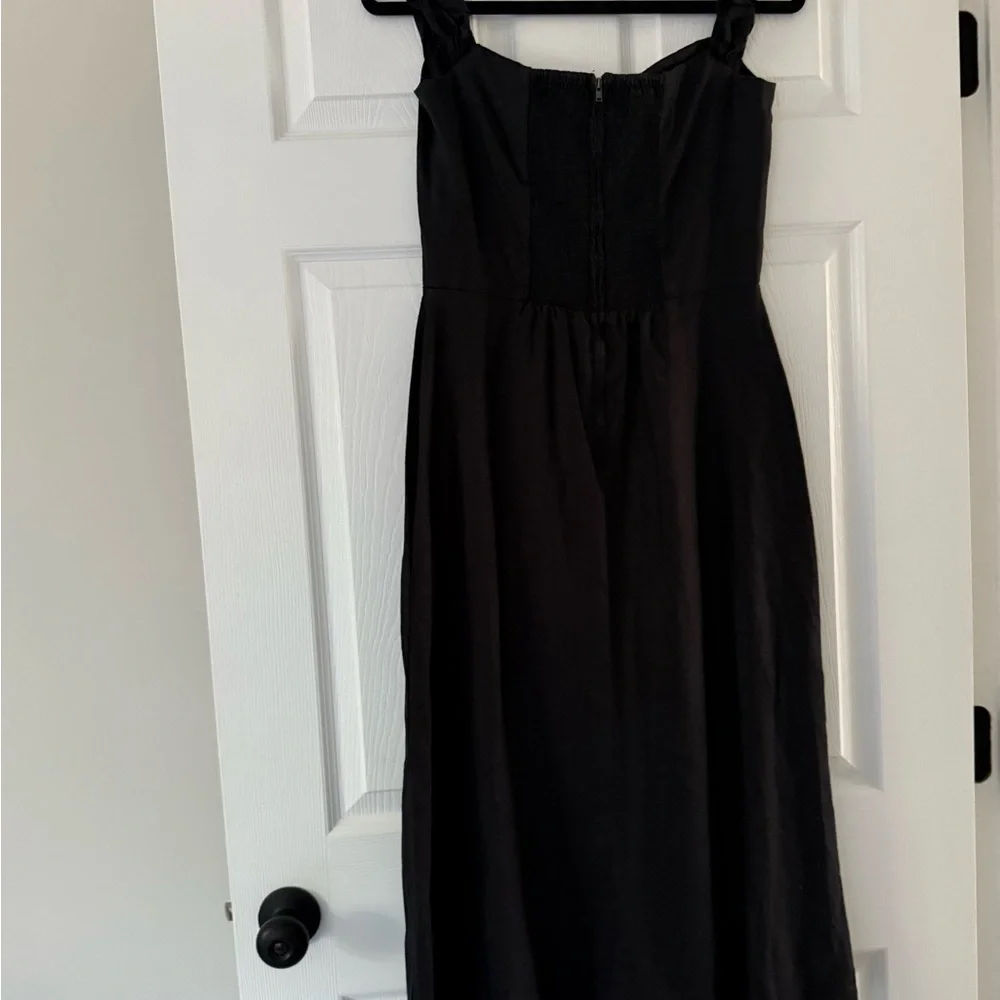 Reformation Black Midi Dress - Picture 4 of 6